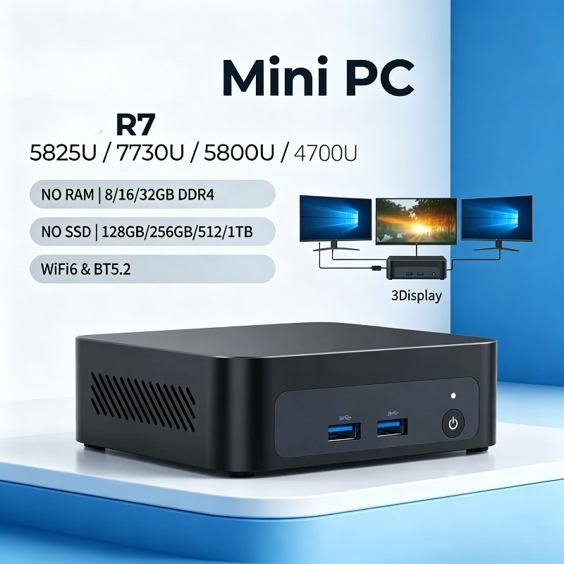 Pc Gaming Ryzen 7 - High Performance Metal Palm Gamer Mini