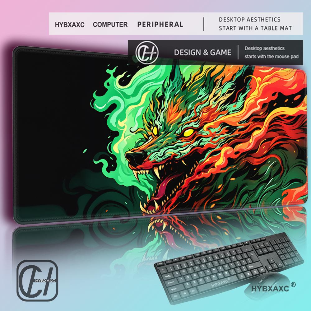 Pc Gaming White - HYBXAXC Large gaming mouse pad black