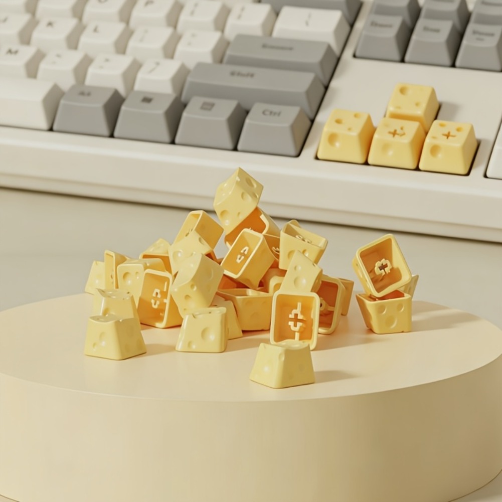 Pc Gaming X3D - 3D Printed Cheese Keycap Cute Food