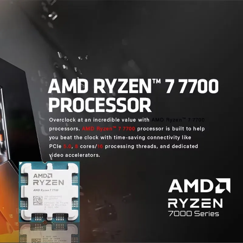 New AMD Ryzen 7 7700 Processor - Pc Gaming Ryzen 7 review and price