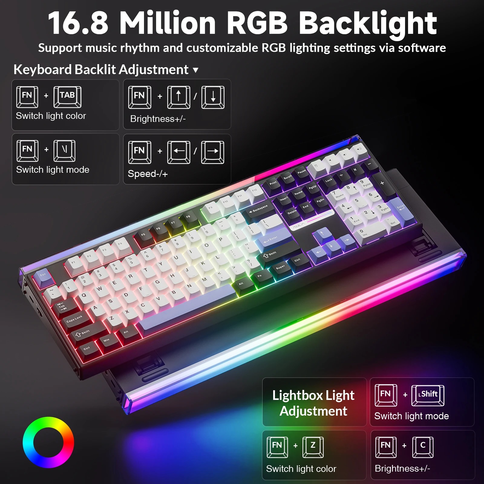 AULA H108 Tri‑Mode Mechanical  - Pc Gaming Uk review and price