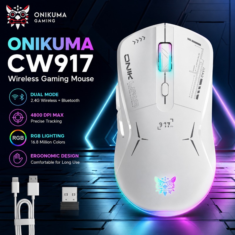 ONIKUMA CW917 Wireless/Wire Ga - Pc Gaming X3D review and price