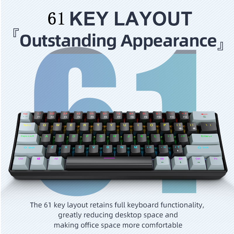 K61 Wired Mechanical Gaming Ke - Pc Gaming Uk review and price