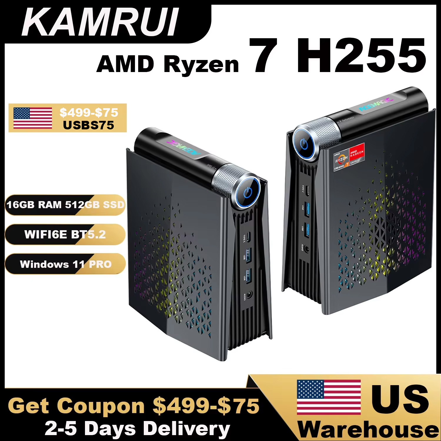 KAMRUI Gaming Mini PC Ryzen 7  - Pc Gaming Ryzen 7 review and price