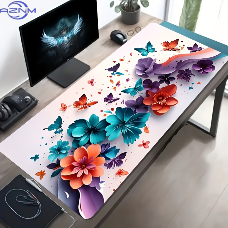 1pc Large Gaming Desk Mat Comp - Pc Gaming Orange review and price