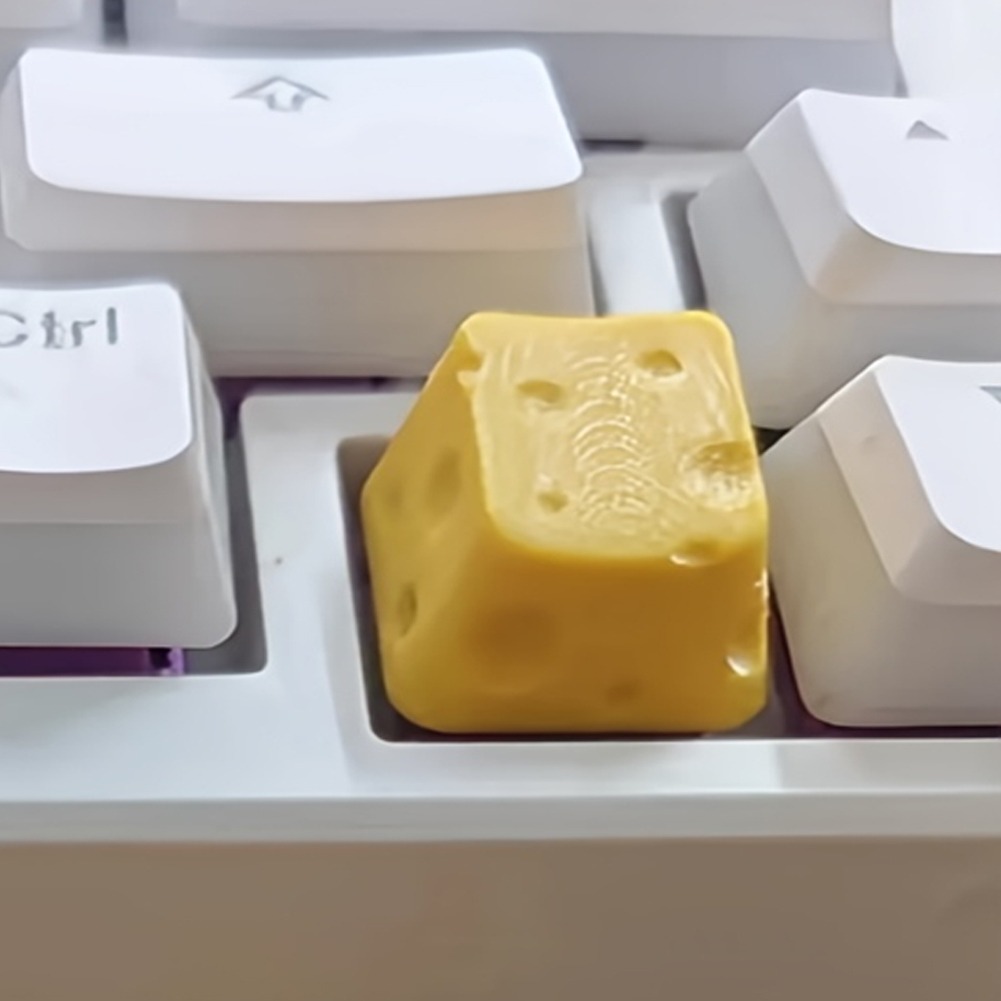 3D Printed Cheese Keycap Cute  - Pc Gaming X3D review and price
