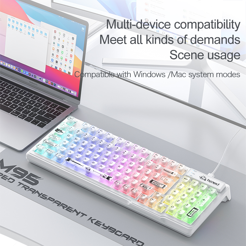 Wired RGB Transparent Keyboard - Anti-Ghosting Keyboard review and price