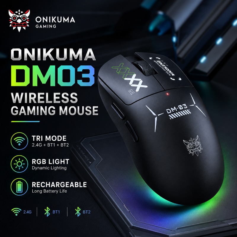 ONIKUMA DM03 Wireless Gaming M - Pc Gaming X3D review and price